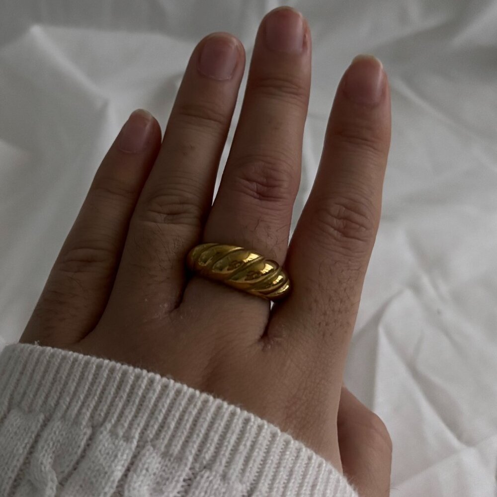 Stainless Steel Gold Rings - Picture 4 of 4